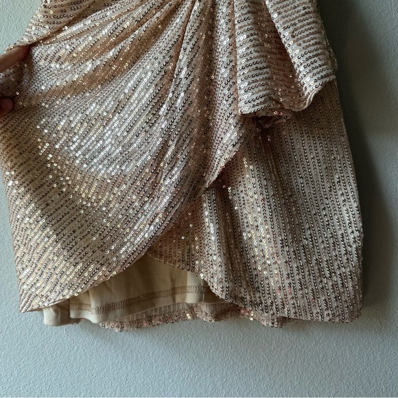 Double Crazy sexy sequin sparkly spaghetti strap mini dress - Picture 8 of 8